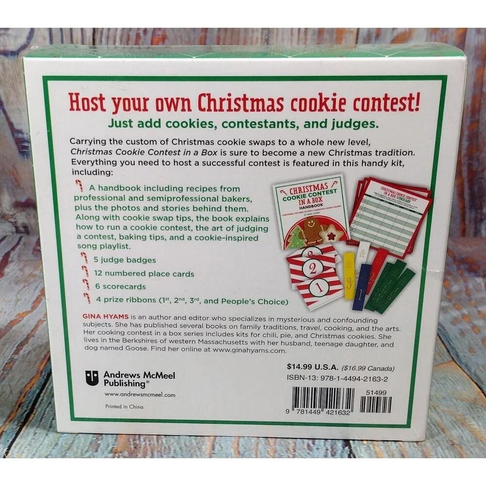 Christmas‎ Cookie Contest in a Box by Gina Hyams BRAND NEW - SEALED